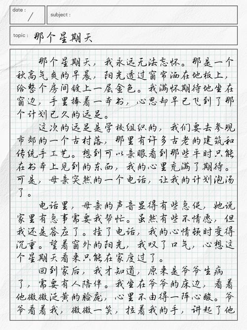 2022初二作高中作难忘那个星期天范文（最新6篇）