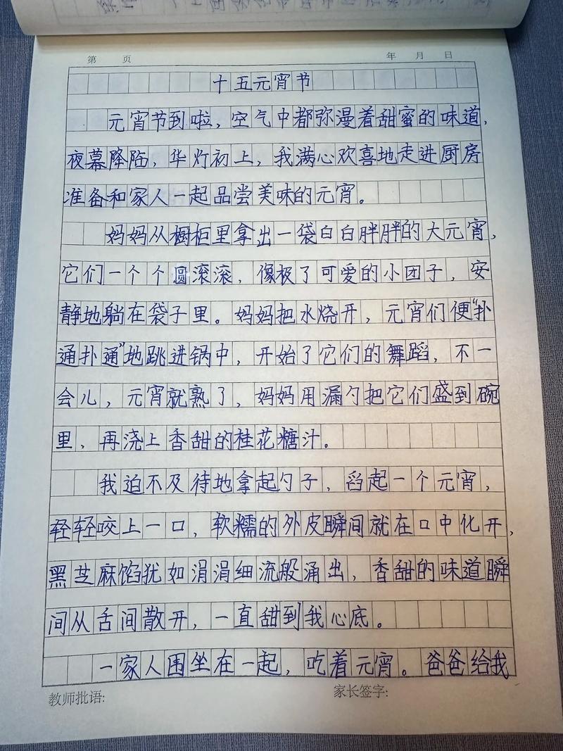 元宵节900字作作文素材