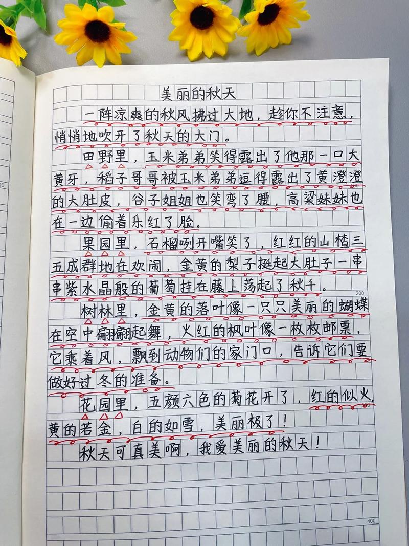 写走进秋天的看图作文作文500字