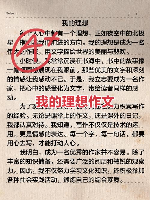 【实用】我的作文理想六年级作文300字汇总七篇