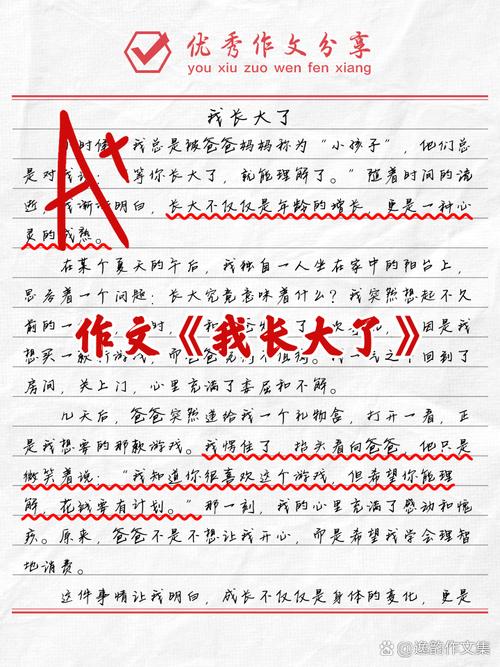 他长大了初中作大学作