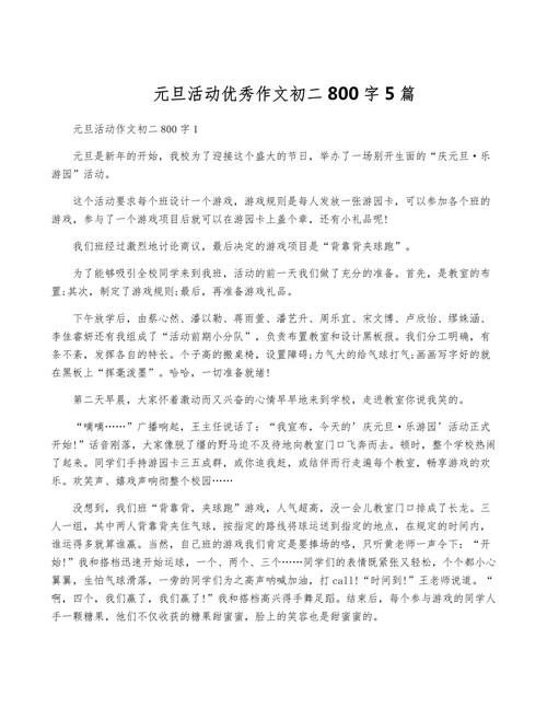 元旦趣事700字作作文大全
