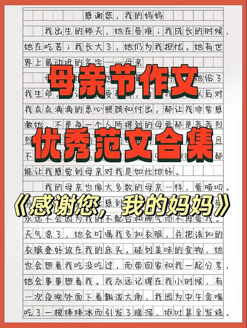 写母亲节感想的小升初作文作文400字