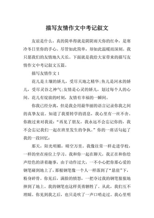 初中生收获友情的小升初作文作文600字（优秀6篇）