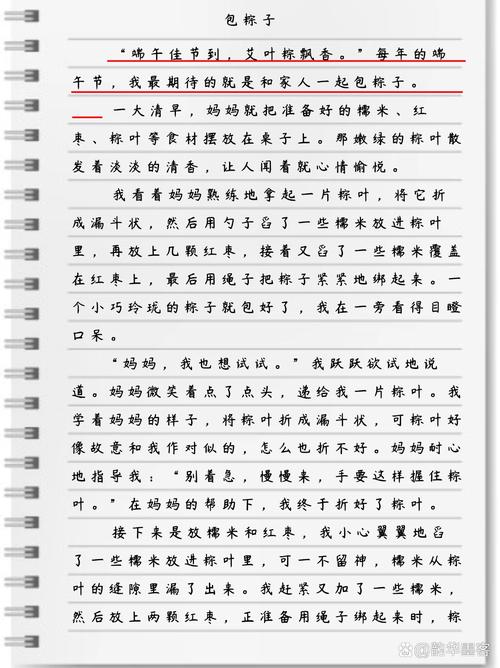 包粽子五年作文作文汇总15篇