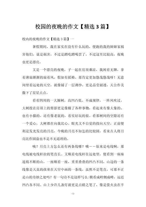 夜空的大学作作文800字