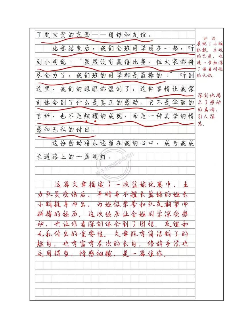 感动的小升初作文瞬间