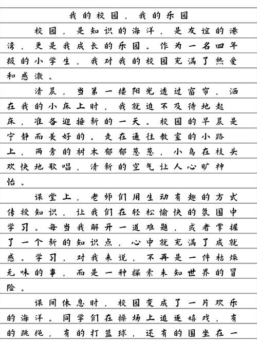 我心中的小学作大学作文