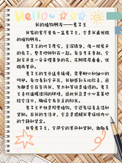 我的六年级作文植物朋友作文200字小学二年级下册作文