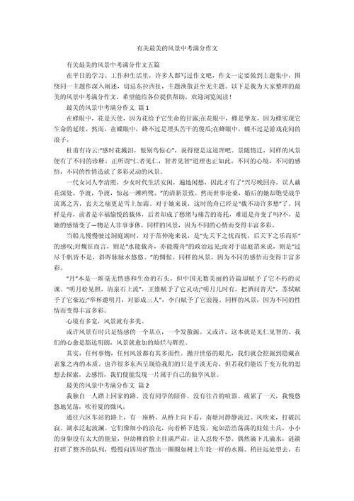 满分作文：用心绽放最美的高中作风景
