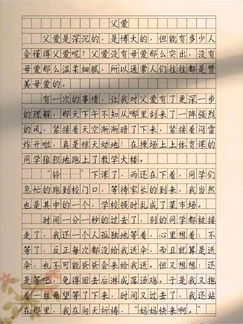 美好的优秀作文父亲节小学作文500字（优秀6篇）