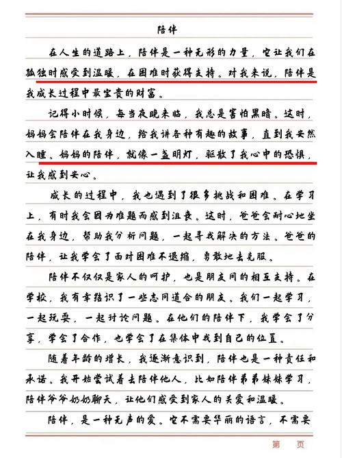 高一温暖的作文素材陪伴作文800字（个人通用）