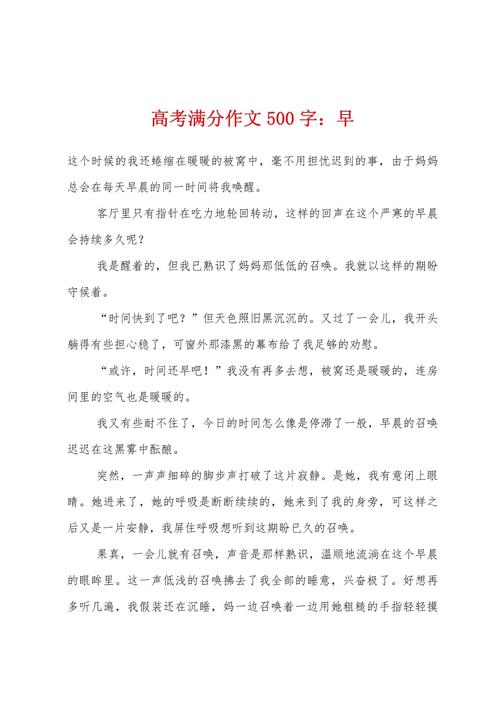 奇妙的高考作文语言作文500字五年级