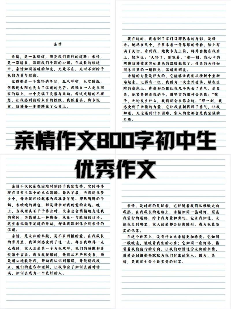 家人的初中作牵挂作文700字