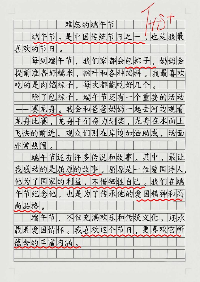 小学生端午节思念亲人的作文素材作文(精选合集)