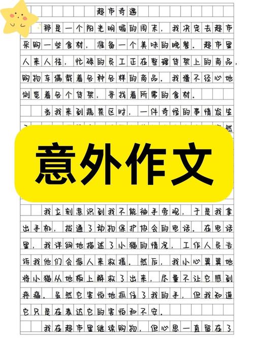意外的小升初作文惊喜作文