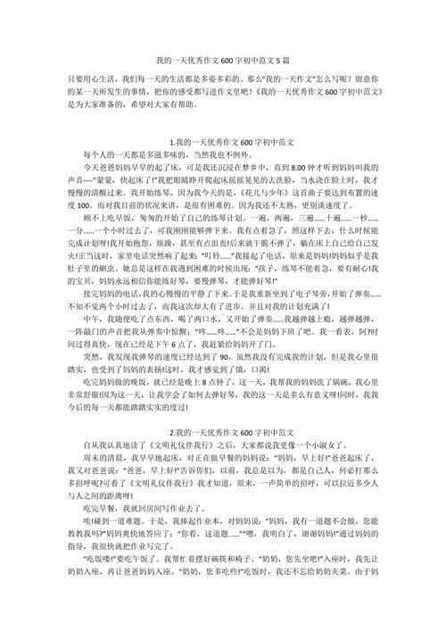 我和熊大熊二过一天作优秀作文600字初三