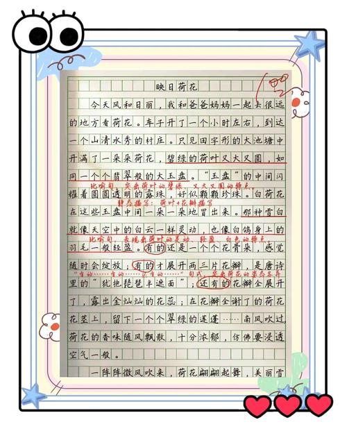 我喜欢荷花作小学作600字初中