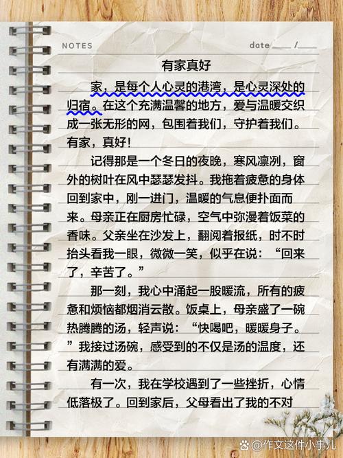 有家真好作作文素材初中