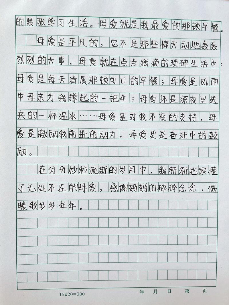 母亲节作六年级作文高中