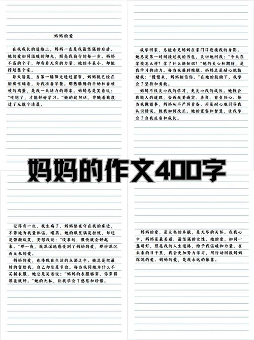 母亲节写母爱的看图作文作文400字（优秀6篇）