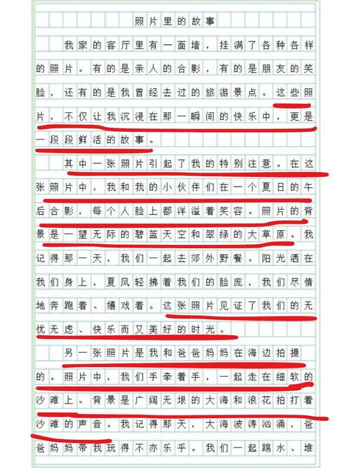 照片里的小升初作文故事初三作文600字（通用合集）