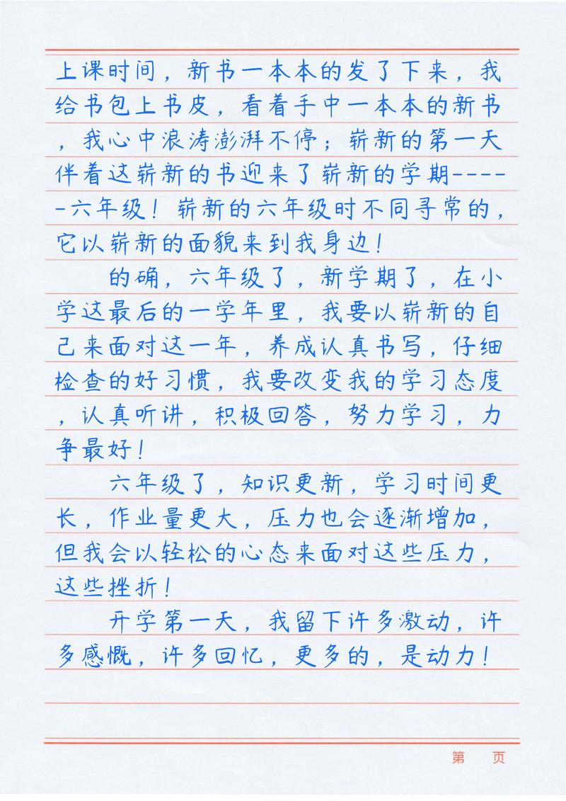 盼望开学作作文大全