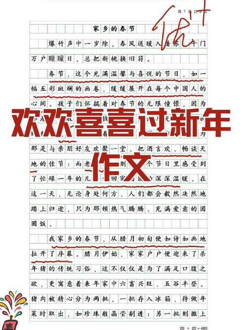 过新年作小学作初一