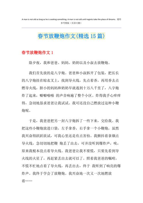小学二年作文网过年作文15篇