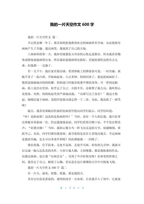 我的大学作天空作文600字初三优秀