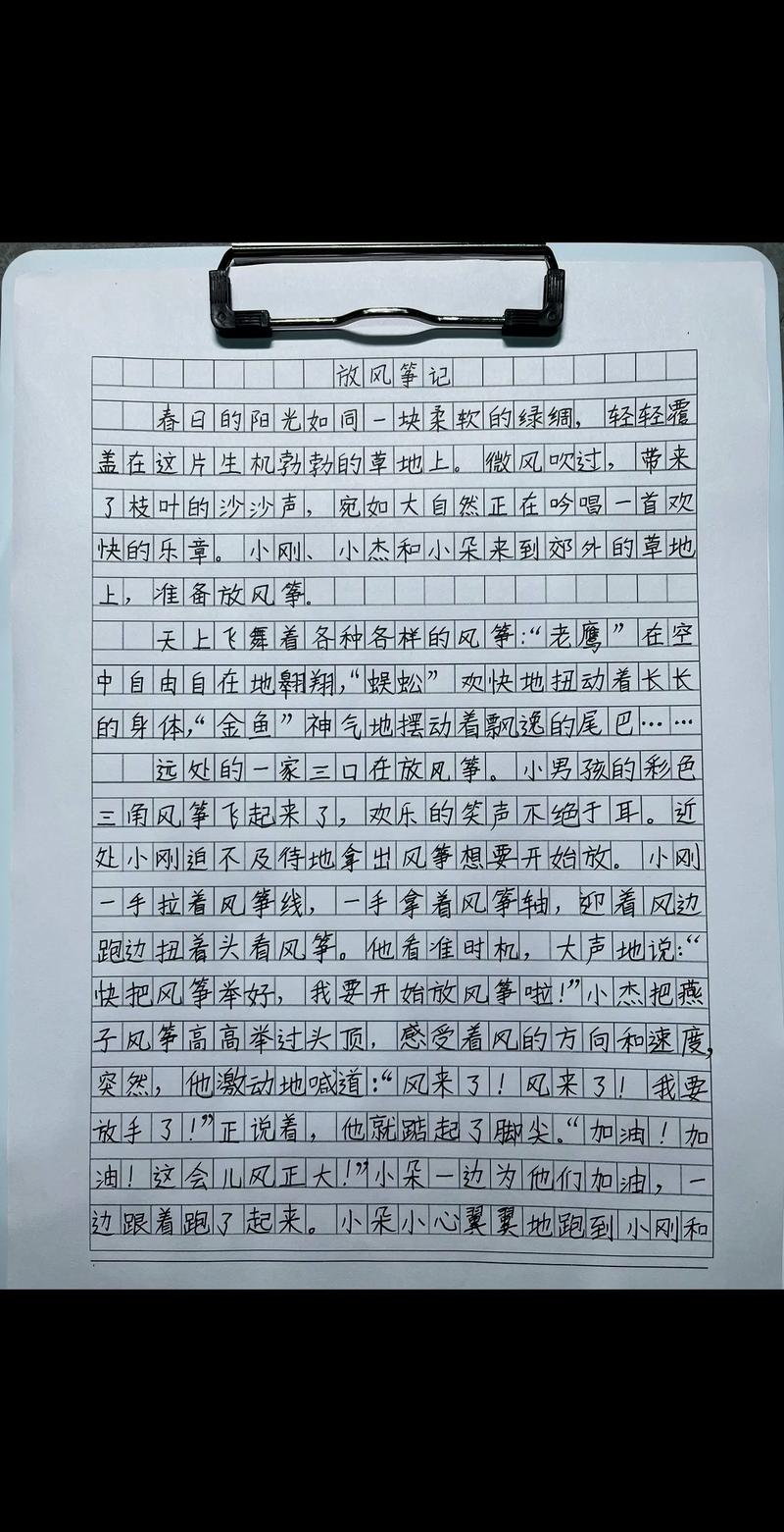 放风筝作看图作文200字优秀2022年10篇