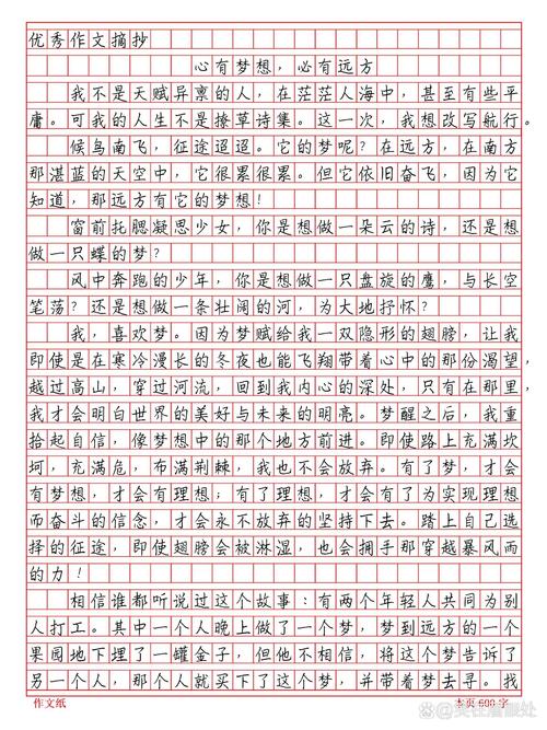 梦想作作文大全500字高中