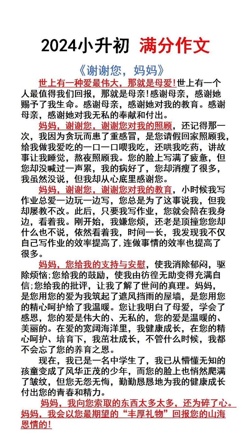 爱的小升初作文故事作文700字