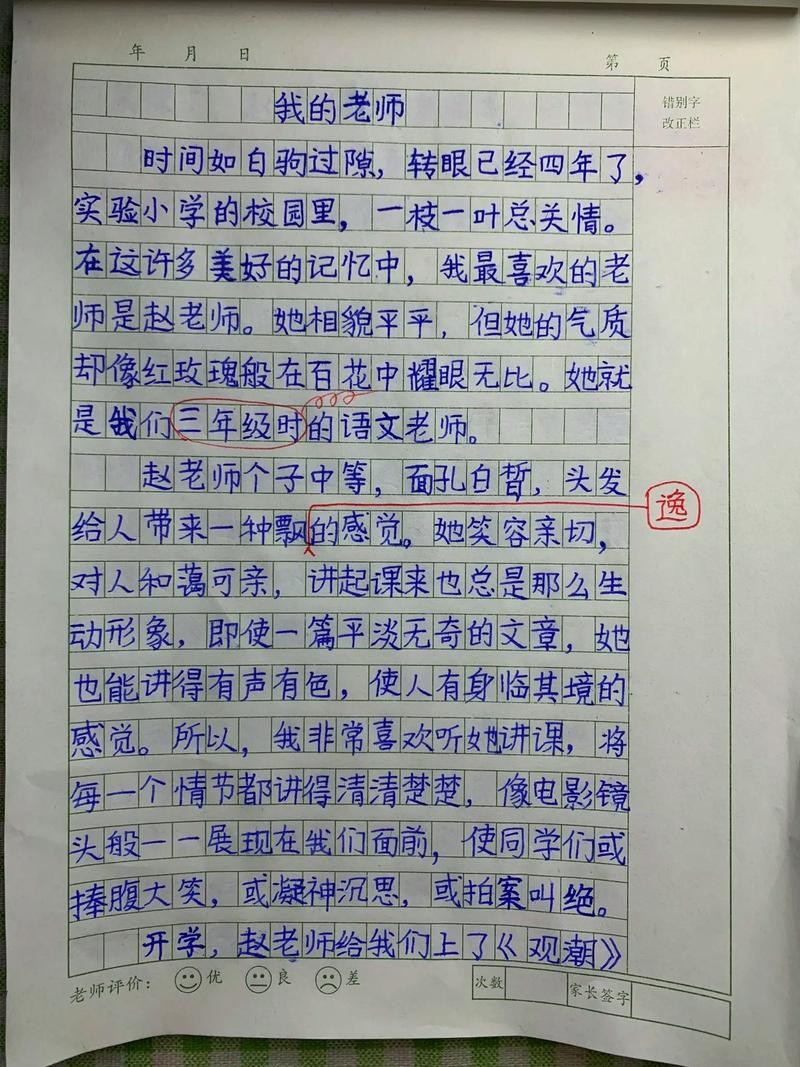 记叙文我的小学作老师600字中考作文（优秀6篇）