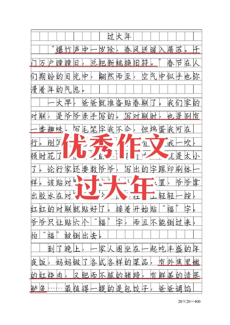 大年三十作六年级作文800字