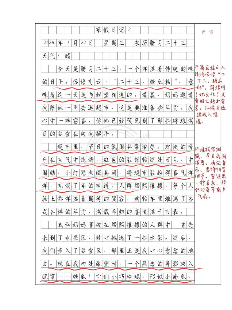 小年作作文素材400字左右初中精选