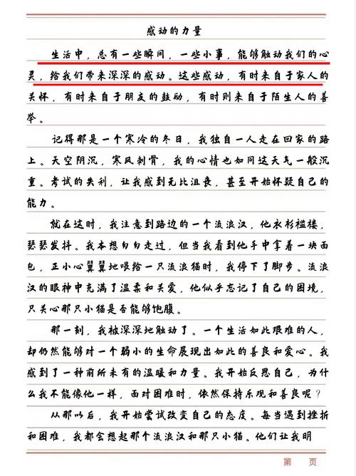 就这样被你感动作初中作600字初二