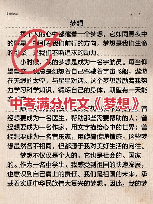 我的中考作文梦想小学作文收藏