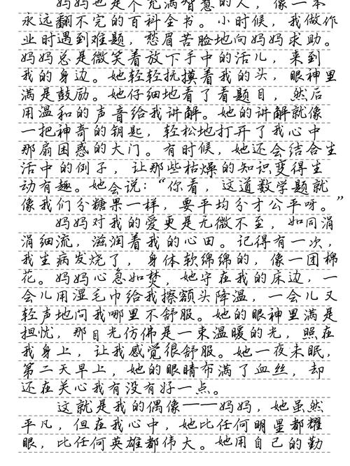 我的作文素材偶像初一优秀作文500字（精选）