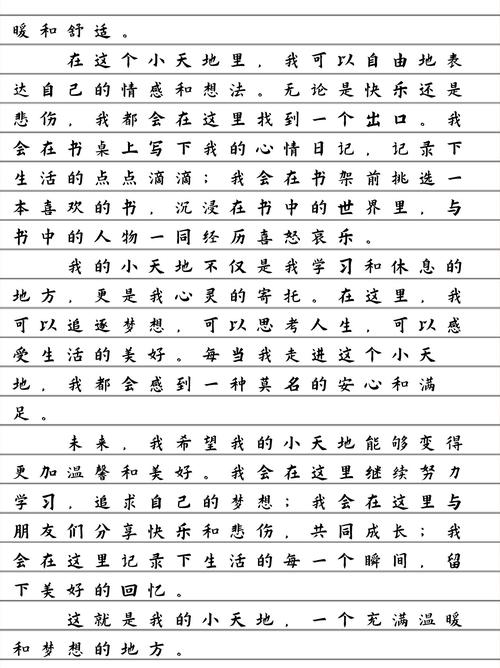 我的小学作小天地作文600字