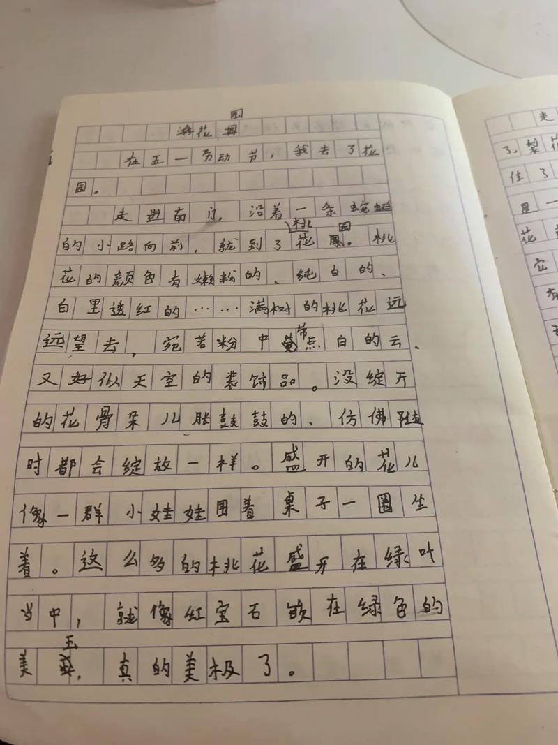 春天游记作文400字小学四年看图作文优秀作文