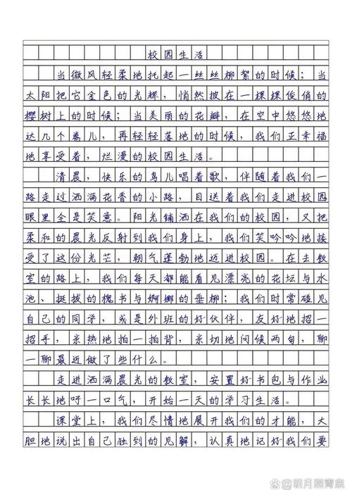 校园生活作小学作800字(精选4篇)