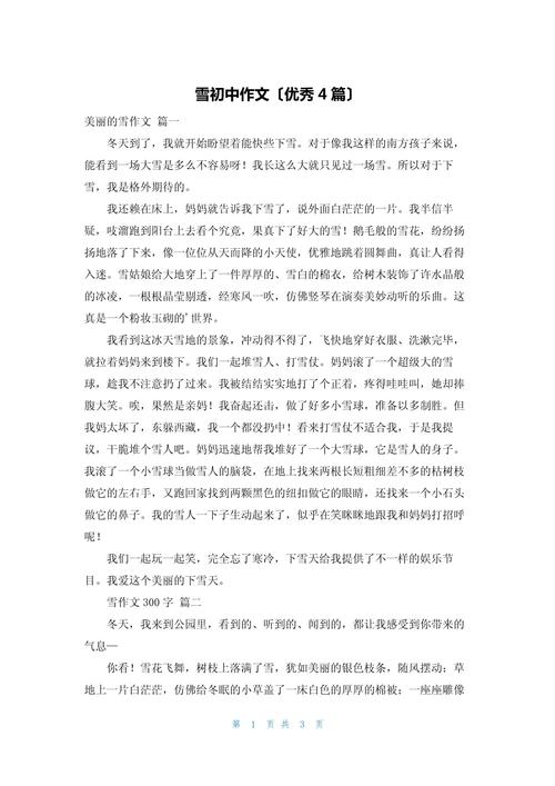 株洲下雪作文400字小学六年初中作精选