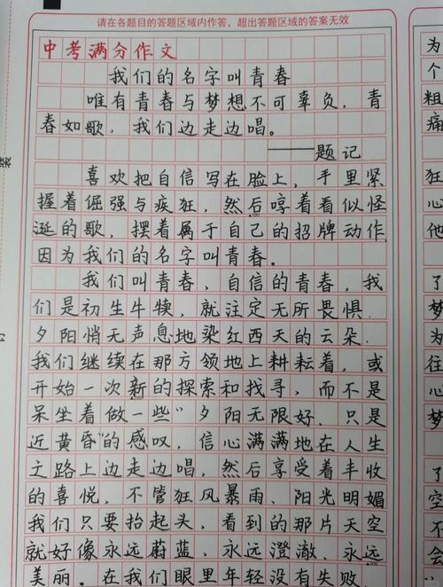 满分作文： 桂香中弥漫的高考作文青春