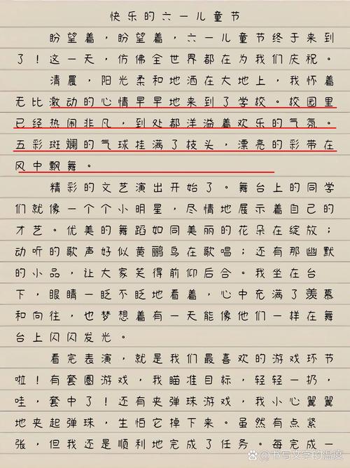 精选六一儿童节联欢会文艺汇演作大学作400字