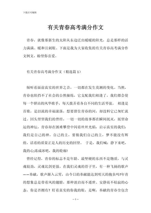 高中毕业的高考作文作文