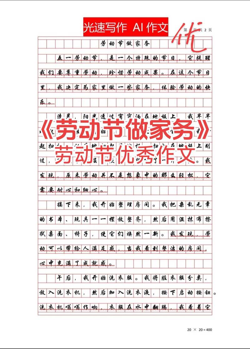 劳动节作优秀作文700字初中