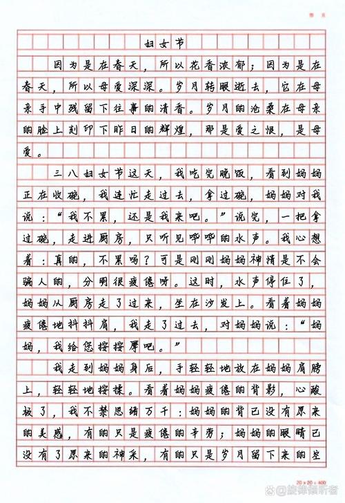 妇女节作文300字小学三年初中作(精选6篇)
