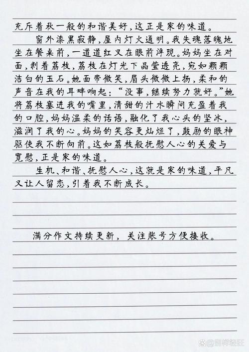 家的中考作文味道作文初中