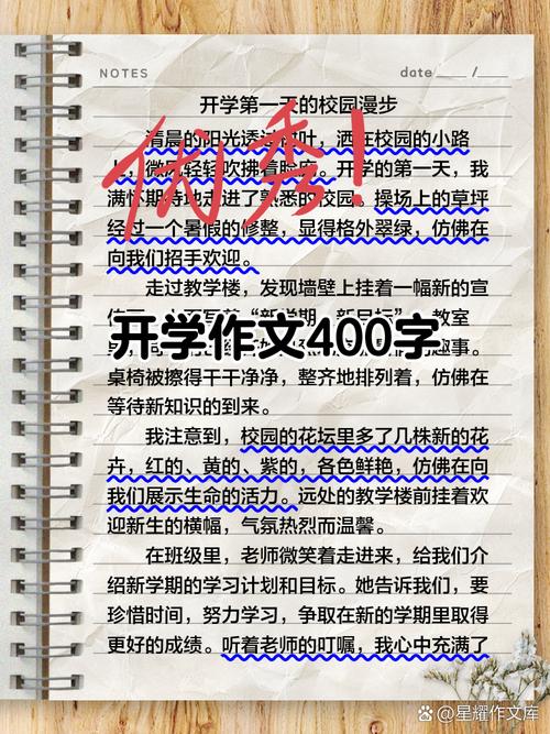 开学了作文400字小学四年高中作(优秀)